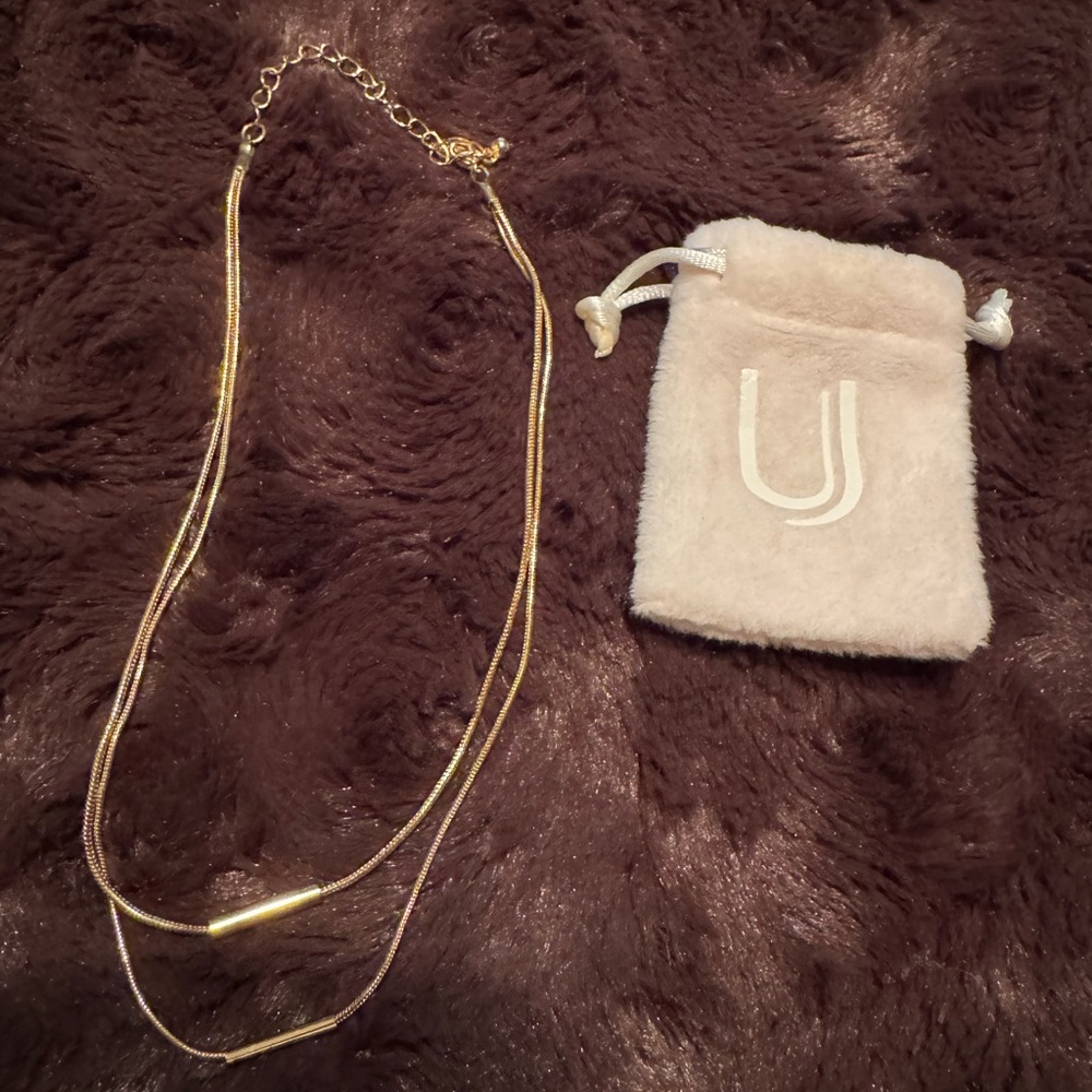 Gold-Toned Minimalist Chain Necklace